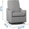 imageDelta Children Kenwood Glider Swivel Rocker Chair French GreyFrench Grey