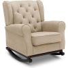imageDelta Children Emma Upholstered Rocking ChairWood Dove GreyEcru
