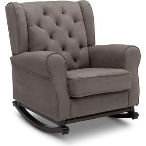 imageDelta Children Emma Upholstered Rocking ChairWood Dove GreyGraphite