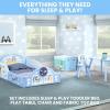 imageDelta Children  CoComelon 4Piece Toddler RoominaBox Set  Includes Sleep and Play Toddler Bed Table 1 Chair and Fabric Toy Box GreenBluey