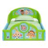 imageDelta Children  CoComelon 4Piece Toddler RoominaBox Set  Includes Sleep and Play Toddler Bed Table 1 Chair and Fabric Toy Box GreenCocomelon
