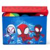 imageDelta Children  CoComelon 4Piece Toddler RoominaBox Set  Includes Sleep and Play Toddler Bed Table 1 Chair and Fabric Toy Box GreenMarvel Spidey and His Amazing Friends