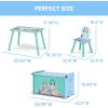 imageDelta Children CoComelon 3Piece Toddler Playroom Set  Includes Table Chair and Toy Box GreenBluey