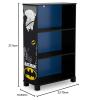 imageDelta Children Deluxe 3Shelf Bookcase  Ideal for Books Homeschooling ampamp More DC Comics Batman  Greenguard Gold Certified Decor