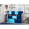 imageDelta Children Deluxe MultiBin Toy Organizer with Storage Bins  Greenguard Gold Certified GreyBlue BinsGreyBlue Bins