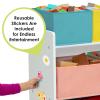 imageDelta Children Deluxe MultiBin Toy Organizer with Storage Bins  Greenguard Gold Certified White with NavyGreenPastel BinsWhite With BlueOrangePastel Bins