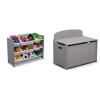 imageDelta Children MySize 9 Bin Plastic Toy Organizer  Greenguard Gold Certified GreyGrey