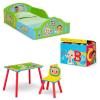 imageDelta Children  CoComelon 4Piece Toddler RoominaBox Set  Includes Sleep and Play Toddler Bed Table 1 Chair and Fabric Toy Box GreenCocomelon