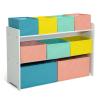 White With Blue/Orange/Pastel Bins