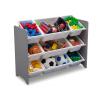 imageDelta Children MySize 9 Bin Plastic Toy Organizer  Greenguard Gold Certified GreyGrey