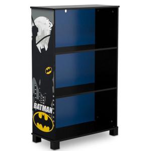 imageDelta Children Deluxe 3Shelf Bookcase  Ideal for Books Homeschooling ampamp More DC Comics Batman  Greenguard Gold Certified Decor