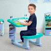 imageDisney Minnie Mouse Draw and Play Desk by Delta Children  Includes 10 Markers and Coloring Book PinkBluey