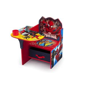 imageDelta Children Chair Desk with Storage Bin  Ideal for Arts ampamp Crafts Snack Time Homeschooling Homework ampamp More  Greenguard Gold Certified PJ MasksSpiderman