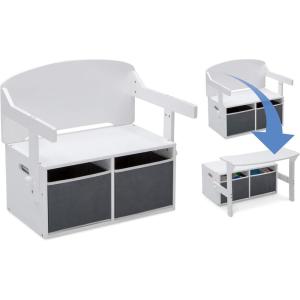 imageDelta Children MySize Kids Convertible Activity Bench  Greenguard Gold Certified GreyBianca White