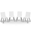 imageDelta Children Kids Table and Chair Set 4 Chairs Included NaturalPrimaryGreyWhite