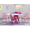 imageDelta Children Kids Table and Chair Set 4 Chairs Included NaturalPrimaryWhitePink