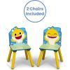 imageDelta Children Kids Table and Chair Set with Storage 2 Chairs Included  Greenguard Gold Certified  Ideal for Arts ampamp Crafts Snack Time Homeschooling Homework ampamp More CoComelonBaby Shark