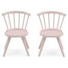 imageDelta Children Windsor Kids Wood Table Chair Set 2 Chairs Included  Ideal for Arts ampamp Crafts Snack Time Homeschooling Homework ampamp More Greenguard Gold Certified GreyBlush Pink