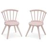imageDelta Children Windsor Kids Wood Table Chair Set 2 Chairs Included  Ideal for Arts ampamp Crafts Snack Time Homeschooling Homework ampamp More Greenguard Gold Certified GreyBlush Pink