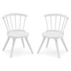 imageDelta Children Windsor Kids Wood Table Chair Set 2 Chairs Included  Ideal for Arts ampamp Crafts Snack Time Homeschooling Homework ampamp More Greenguard Gold Certified GreyBianca White