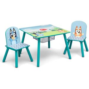 imageDelta Children Kids Table and Chair Set with Storage 2 Chairs Included  Greenguard Gold Certified  Ideal for Arts ampamp Crafts Snack Time Homeschooling Homework ampamp More CoComelonBluey