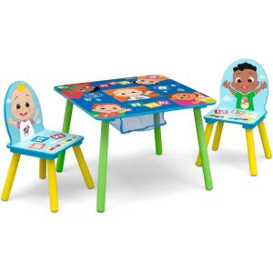imageDelta Children Kids Table and Chair Set with Storage 2 Chairs Included  Greenguard Gold Certified  Ideal for Arts ampamp Crafts Snack Time Homeschooling Homework ampamp More CoComelonCocomelon