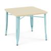 imageDelta Children Bistro 2Piece Chair Set Aqua MetalNatural BirchAqua With Natural Birch