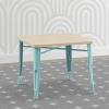 imageDelta Children Bistro 2Piece Chair Set Aqua MetalNatural BirchAqua With Natural Birch