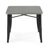 imageDelta Children Bistro 2Piece Chair Set Aqua MetalNatural BirchBlack With Grey Barnboard