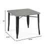 imageDelta Children Bistro 2Piece Chair Set Aqua MetalNatural BirchBlack With Grey Barnboard