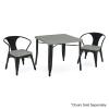 imageDelta Children Bistro 2Piece Chair Set Aqua MetalNatural BirchBlack With Grey Barnboard