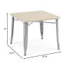imageDelta Children Bistro 2Piece Chair Set Aqua MetalNatural BirchGrey With Natural Birch