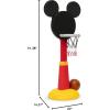 imageDelta Children Disney Mickey Mouse Plastic Basketball Set  Includes Basketball Hoop 1 Basketball and Ball Pump RedBlackMickey Mouse