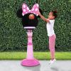 imageDelta Children Disney Mickey Mouse Plastic Basketball Set  Includes Basketball Hoop 1 Basketball and Ball Pump RedBlackMinnie Mouse