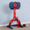 imageDelta Children Disney Minnie Mouse 4in1 Sports Center  Adjustable Easy Score Basketball Hoop SoccerHockey Net and Golf Game 4 GolfHockey Balls PinkMarvel SpiderMan