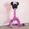 imageDelta Children Disney Minnie Mouse 4in1 Sports Center  Adjustable Easy Score Basketball Hoop SoccerHockey Net and Golf Game 4 GolfHockey Balls PinkMinnie Mouse