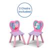 imageDelta Children Kids Table and Chair Set with Storage 2 Chairs Included  Ideal for Arts ampamp Crafts Snack Time Homeschooling Homework ampamp More Peppa PigPeppa Pig Unicorn