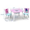 imageDelta Children Kids Table and Chair Set with Storage 2 Chairs Included  Ideal for Arts ampamp Crafts Snack Time Homeschooling Homework ampamp More Peppa PigTrolls World Tour