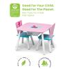 imageDelta Children Kids Table and Chair Set with Storage 2 Chairs Included  Ideal for Arts ampamp Crafts Snack Time Homeschooling Homework ampamp More Peppa PigTrolls World Tour