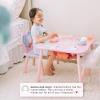 imageDelta Children Kids Table and Chair Set with Storage 2 Chairs Included  Ideal for Arts ampamp Crafts Snack Time Homeschooling Homework ampamp More Peppa PigPeppa Pig Unicorn