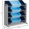 imageDelta Children Kids Toy Storage Organizer with 12 Plastic Bins  Greenguard Gold Certified NaturalPrimaryGreyBlue
