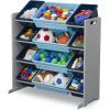 imageDelta Children Kids Toy Storage Organizer with 12 Plastic Bins  Greenguard Gold Certified NaturalPrimaryGreyBlue
