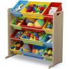 imageDelta Children Kids Toy Storage Organizer with 12 Plastic Bins  Greenguard Gold Certified NaturalPrimaryNaturalPrimary