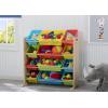 imageDelta Children Kids Toy Storage Organizer with 12 Plastic Bins  Greenguard Gold Certified NaturalPrimaryNaturalPrimary