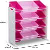 imageDelta Children Kids Toy Storage Organizer with 12 Plastic Bins  Greenguard Gold Certified NaturalPrimaryWhitePink