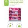 imageDelta Children Kids Toy Storage Organizer with 12 Plastic Bins  Greenguard Gold Certified NaturalPrimaryWhitePink