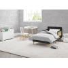 imageDelta Children Logan Wood Toddler Bed Greenguard Gold Certified Midnight GreyNaturalMidnight GreyNatural