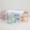 imageDelta Children MySize Kids Table with 4 Chairs Bianca WhitePastelBianca WhitePastel