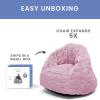 imageDelta Children Snuggle Foam Filled Chair Toddler Size for Kids Up to 6 Years Old Pink