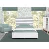 imageDelta Children Upholstered Twin Size Bed with Headboard Premium Wood Slat Support No Box Spring Needed Easy Assembly GreyWhite StripeGreyWhite Stripe